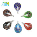 MC0002 Handgemachte Tropfen Milefiori Lampwork Glas Anhänger für Frauen Halskette Kunst und Handwerk Handgemachte Halskette Schmuck